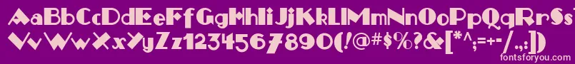 Monkey Fingers Nf Font – Pink Fonts on Purple Background