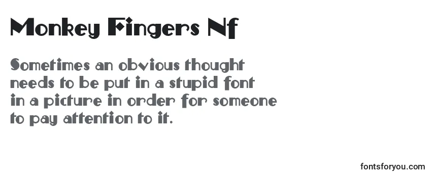 Шрифт Monkey Fingers Nf