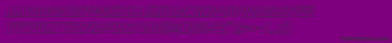 fuente Antillesoutital – Fuentes Negras Sobre Fondo Morado