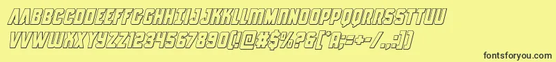 Antillesoutital Font – Black Fonts on Yellow Background