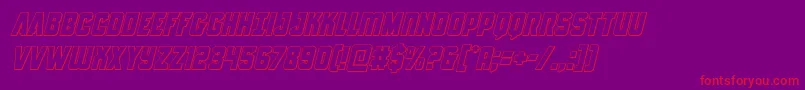 Antillesoutital Font – Red Fonts on Purple Background