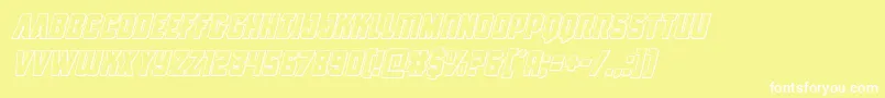 Antillesoutital Font – White Fonts on Yellow Background