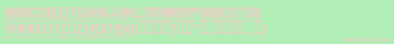 GmExpShadowOutline Font – Pink Fonts on Green Background