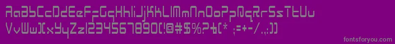 Weitere Informationen zur RadioSpaceCondensed-Schriftart RadioSpaceCondensed-Schriftart – Graue Schriften auf violettem Hintergrund