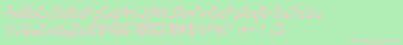 RadioSpaceCondensed Font – Pink Fonts on Green Background