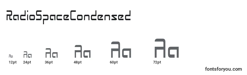 RadioSpaceCondensed Font Sizes