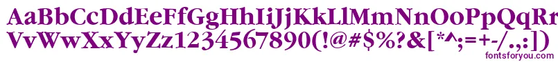 GourmandBold Font – Purple Fonts on White Background