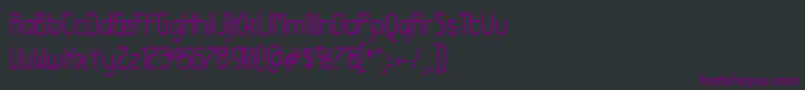 フォントFuturexNarrow – 黒い背景に紫のフォント