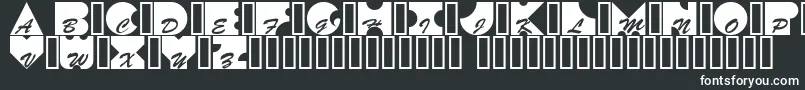 Шрифт Kontrast – белые шрифты на чёрном фоне