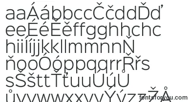 Sinkinsans300light font – czech Fonts