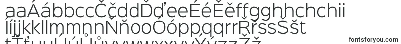 Шрифт Sinkinsans300light – чешские шрифты