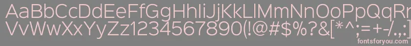 Sinkinsans300light Font – Pink Fonts on Gray Background