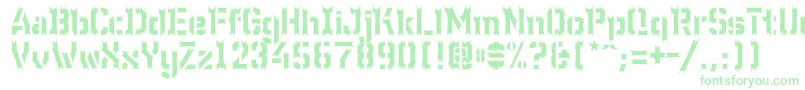 Wcwunderbachwimpern Font – Green Fonts on White Background