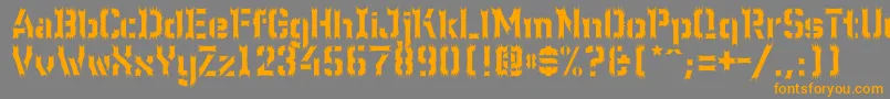 Wcwunderbachwimpern Font – Orange Fonts on Gray Background