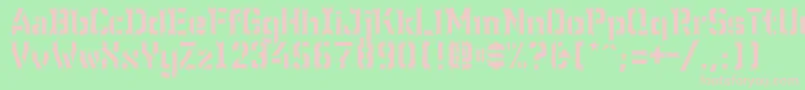 Wcwunderbachwimpern Font – Pink Fonts on Green Background