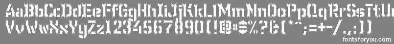 Wcwunderbachwimpern Font – White Fonts on Gray Background