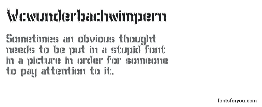 Wcwunderbachwimpern (104269) Font