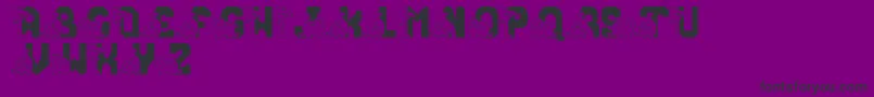 LmsConradasaur Font – Black Fonts on Purple Background