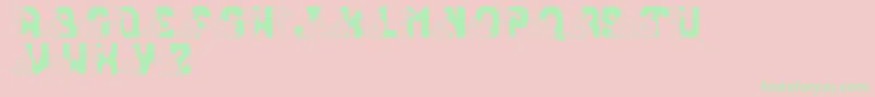 LmsConradasaur Font – Green Fonts on Pink Background