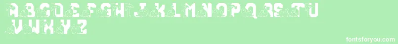 LmsConradasaur Font – White Fonts on Green Background