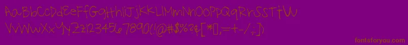 Swordofthegiant Font – Brown Fonts on Purple Background