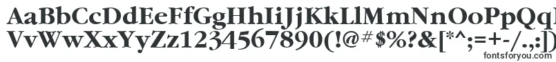 GaramondcttBold-fontti – täytetyt fontit