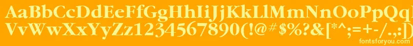 More about GaramondcttBold Font GaramondcttBold Font – Yellow Fonts on Orange Background