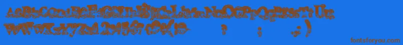 More about Mohawk Font Mohawk Font – Brown Fonts on Blue Background
