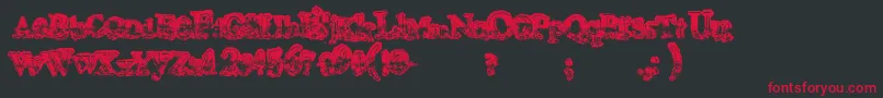 Więcej informacji o czcionce Mohawk Czcionka Mohawk – czerwone czcionki na czarnym tle
