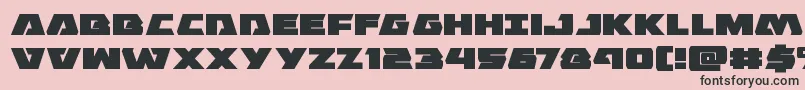 Eaglestrikeexpand Font – Black Fonts on Pink Background