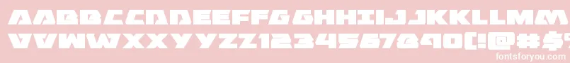 Eaglestrikeexpand Font – White Fonts on Pink Background
