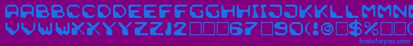 Шрифт DemunLotion – синие шрифты на фиолетовом фоне