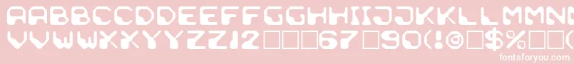 フォントDemunLotion – ピンクの背景に白い文字