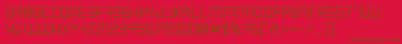 Escapeartistbold Font – Brown Fonts on Red Background