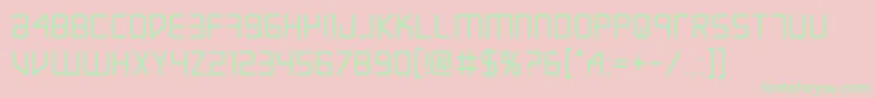 Escapeartistbold Font – Green Fonts on Pink Background