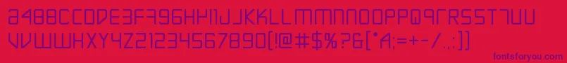 Шрифт Escapeartistbold – фиолетовые шрифты на красном фоне