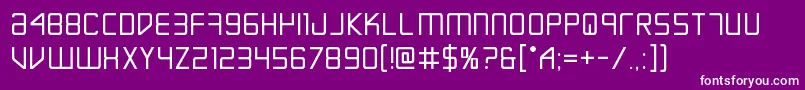 Шрифт Escapeartistbold – белые шрифты на фиолетовом фоне