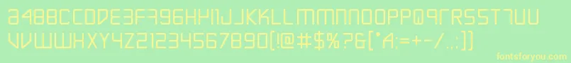 Escapeartistbold Font – Yellow Fonts on Green Background