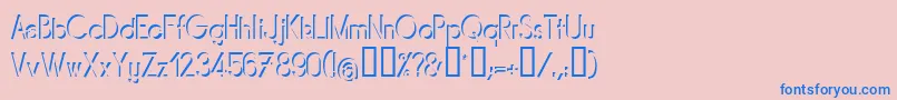 Mirarg Font – Blue Fonts on Pink Background