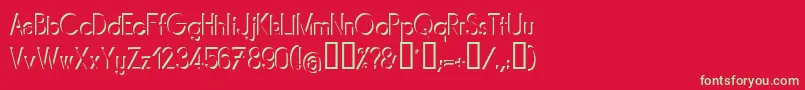 Mirarg Font – Green Fonts on Red Background