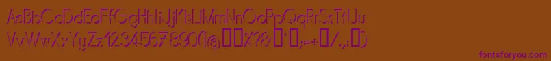 Mirarg Font – Purple Fonts on Brown Background