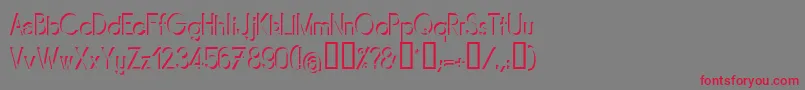 Mirarg Font – Red Fonts on Gray Background