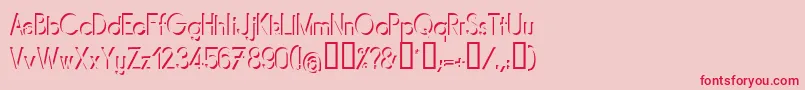 Mirarg Font – Red Fonts on Pink Background