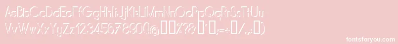 Mirarg Font – White Fonts on Pink Background