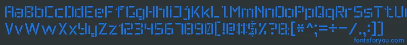 En savoir plus sur la police MilitaryFont7 Police MilitaryFont7 – polices bleues sur fond noir