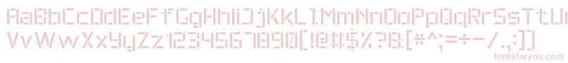 fuente MilitaryFont7 – Fuentes Rosadas Sobre Fondo Blanco