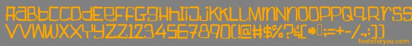 Boogieweewee Font – Orange Fonts on Gray Background