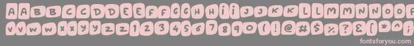 Marshmallows Font – Pink Fonts on Gray Background