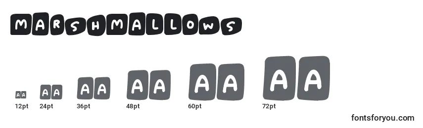 Marshmallows (104285) Font Sizes