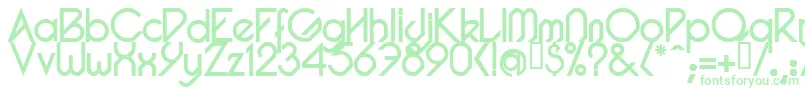 PacotillRegular Font – Green Fonts on White Background